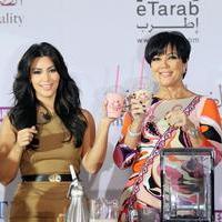 Kim Kardashian and Kris Jenner at the press conference for the launch of Millions Of Milkshakes | Picture 101711